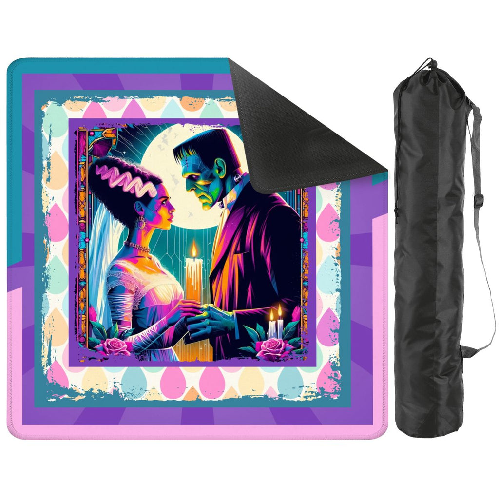 Sci-Fi Frankenstein And Bride Mahjong Mat