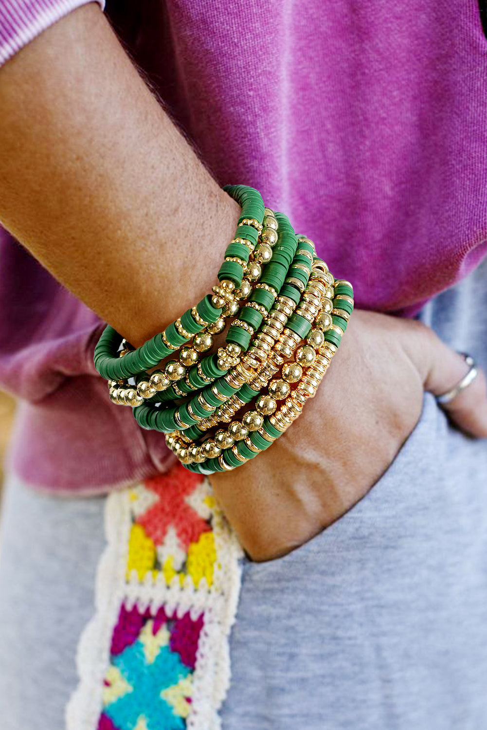 Noor Layered Beaded Bracelet Set