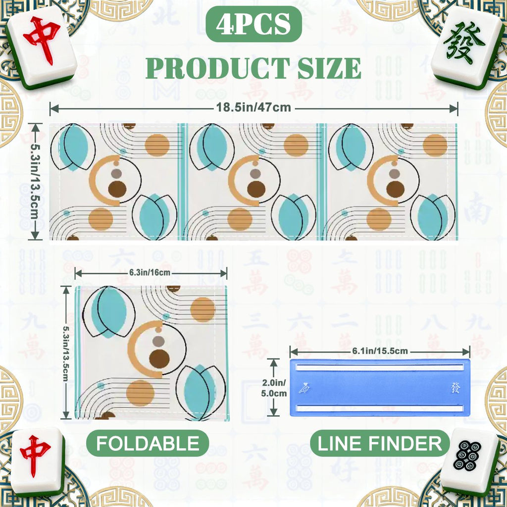 Cloud Dancer Modern Purist 4 Mahjong Card Holder with Line Finder