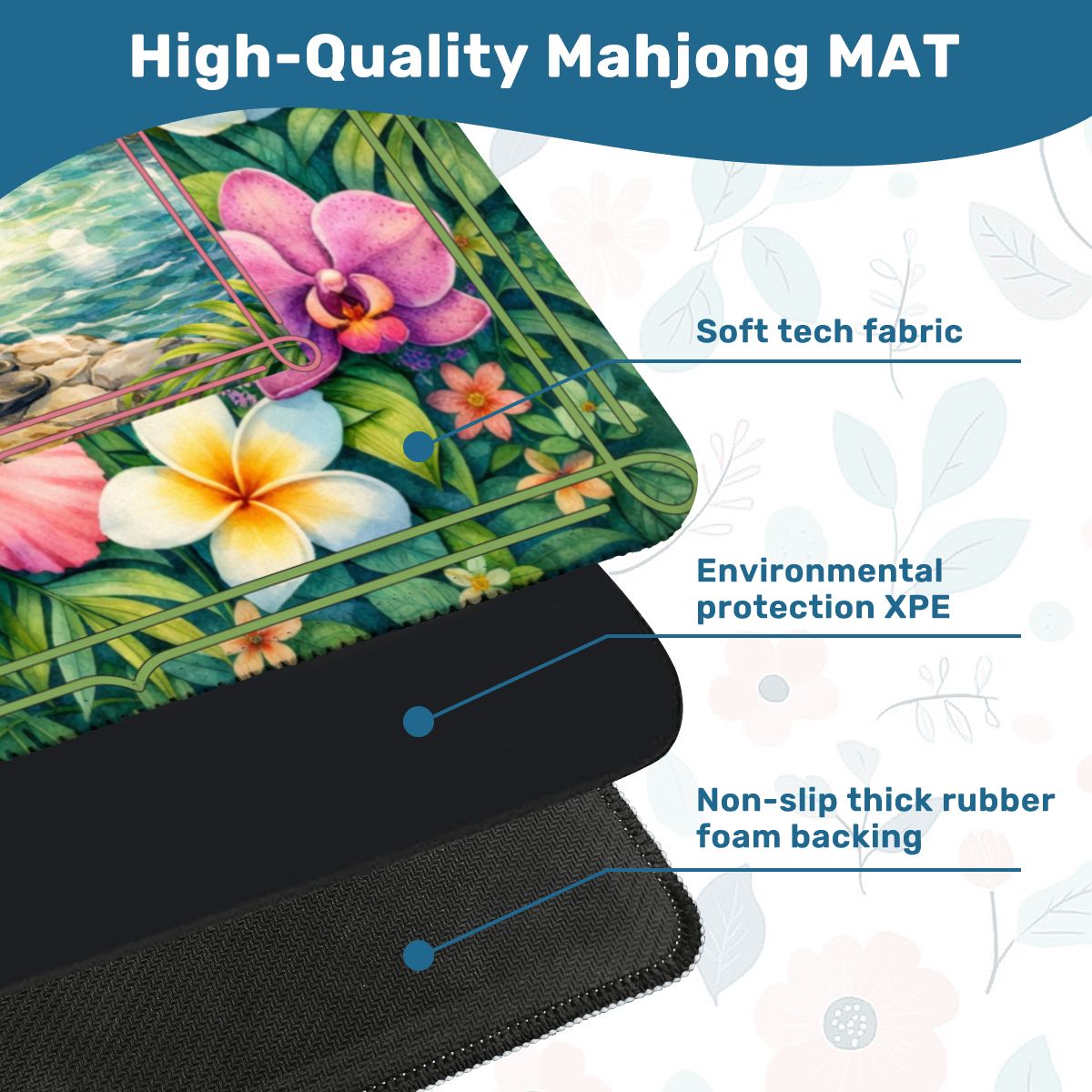 Tiger Zen Tranquility Mahjong Mat