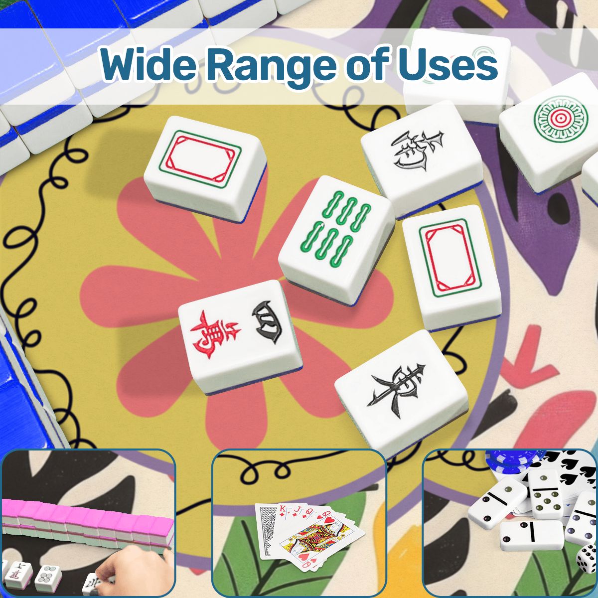 Mahjong Mat Boho Doodle And Dads Tropical Play