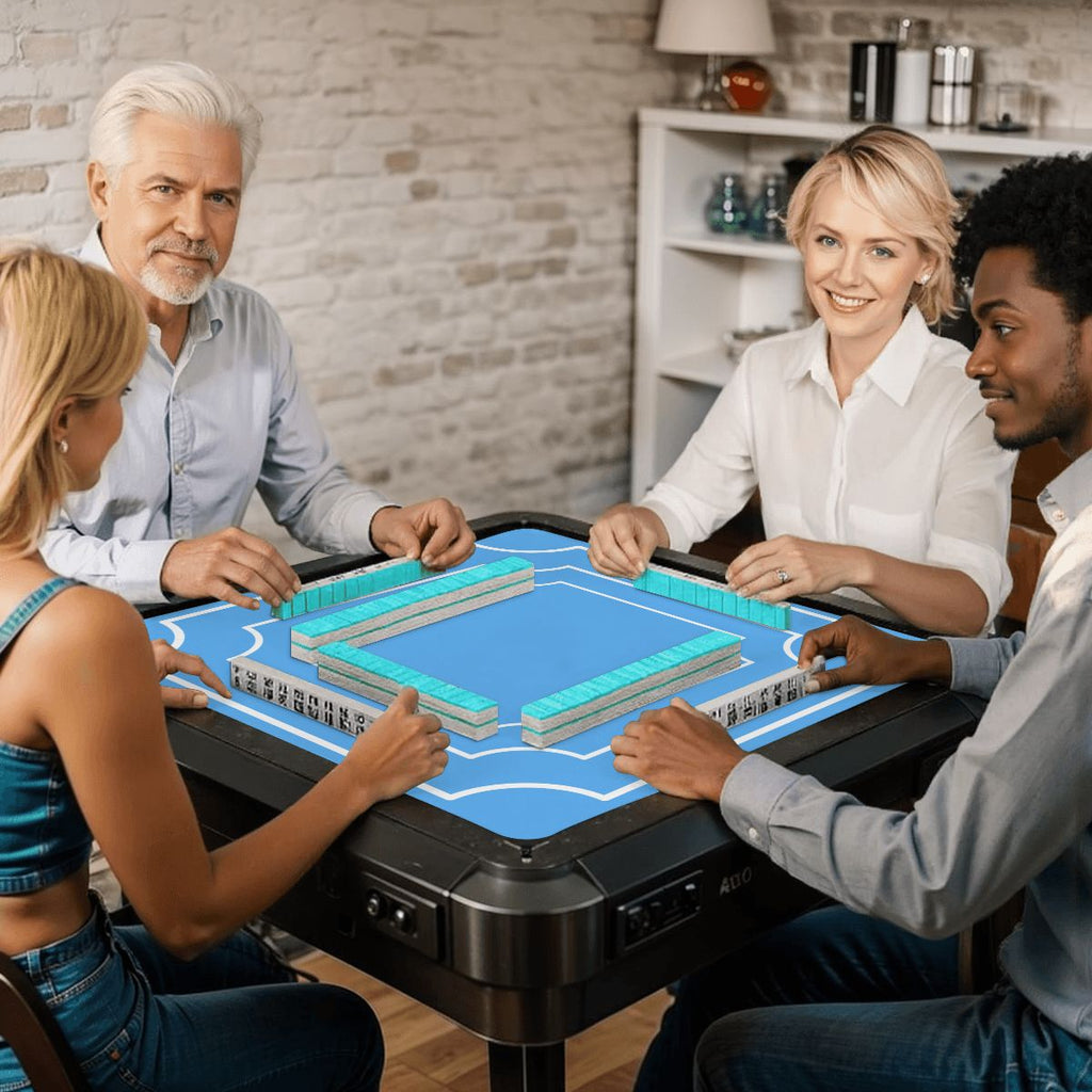 Plain And Simple Robins Egg  Blue Minimalist Mahjong Mat