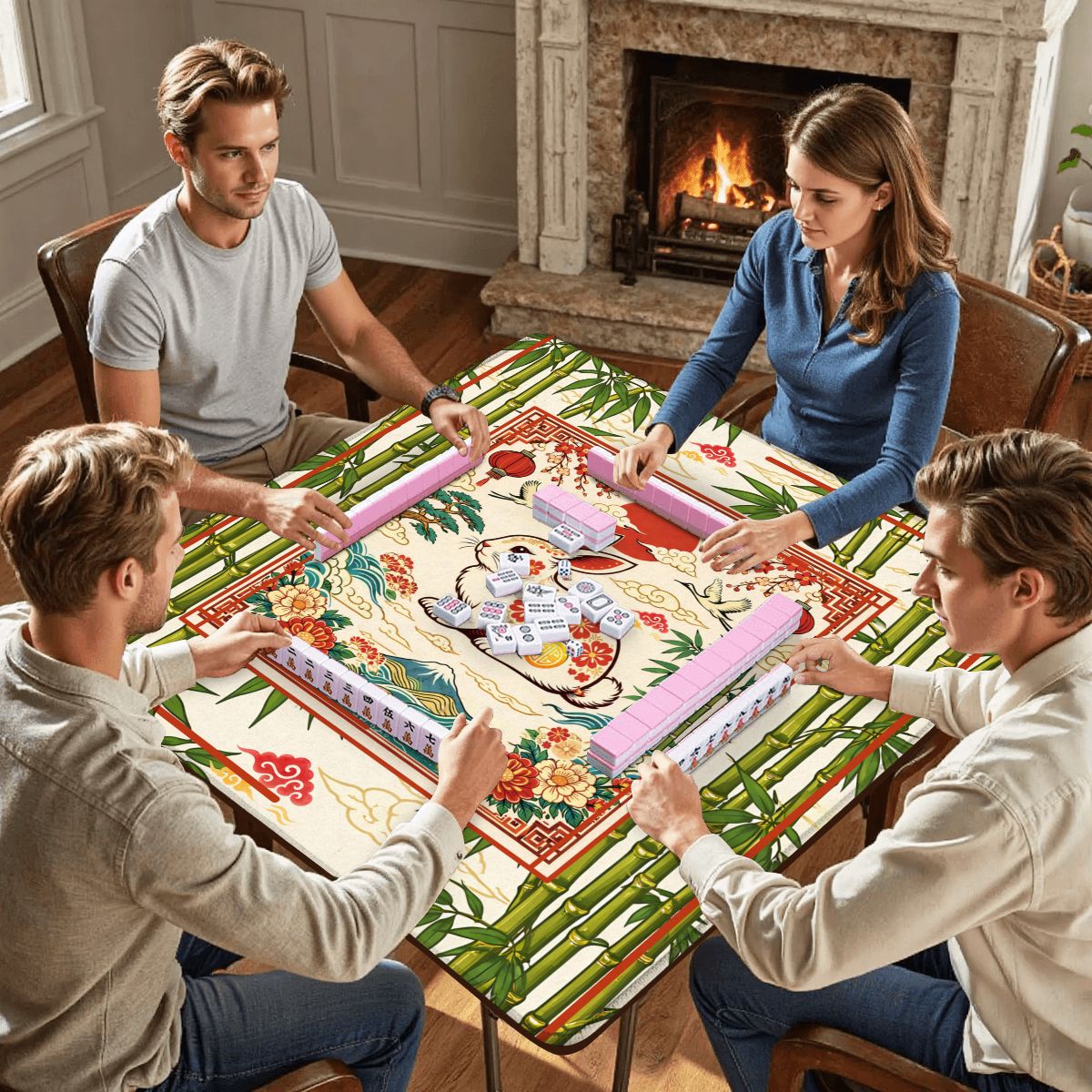 Year Of The Rabbit Mahjong Mat