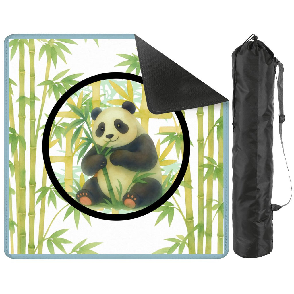 Lucky Bamboo Panda Bear Mahjong Mat