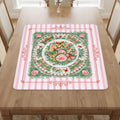 Vintage Chinese Rose Canton Chinoiserie Mahjong Mat