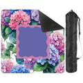 Watercolor Hydrangea Blooms In Purple Pink Pastel Mahjong Mat