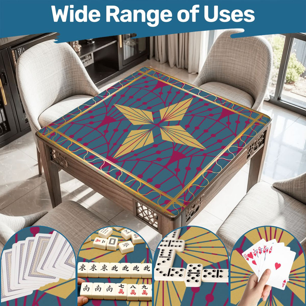 Art Deco Mahjong Mat, Speakeasy Golden Glitz & Berry Blitz