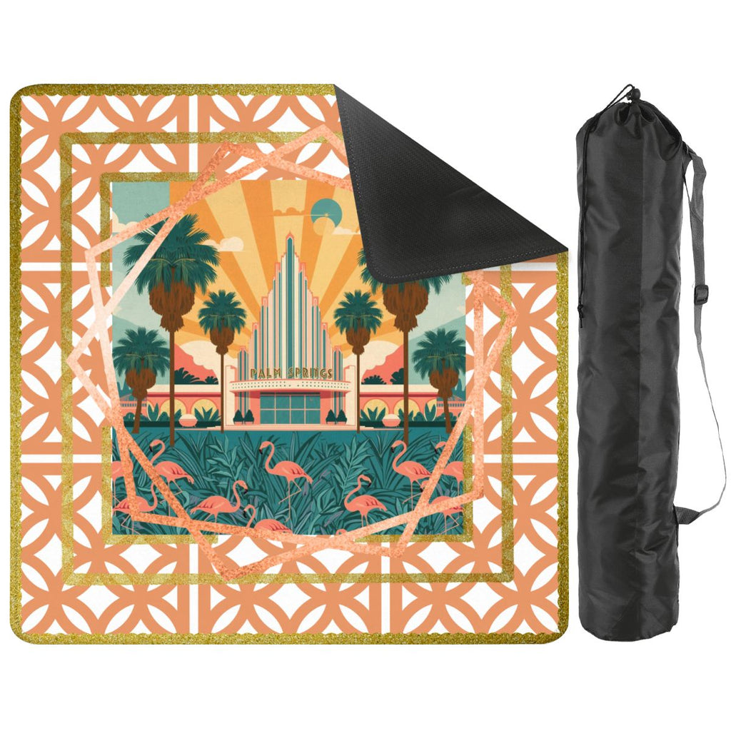 Art Deco Citrus Palm Springs Playfield Mahjong Mat