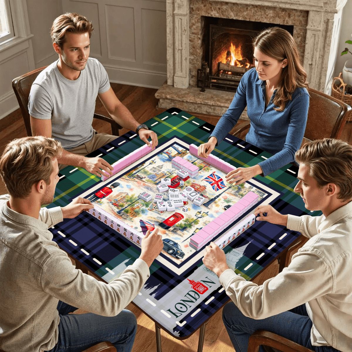 Streets of London Mahjong Mat