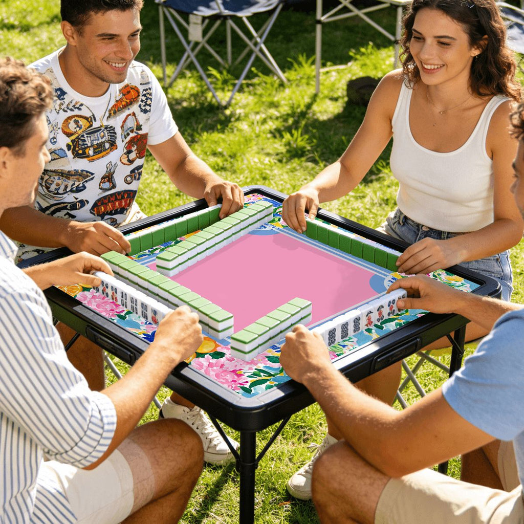 Floral Chinoiserie Sunny Side Mini Mahjong Mat