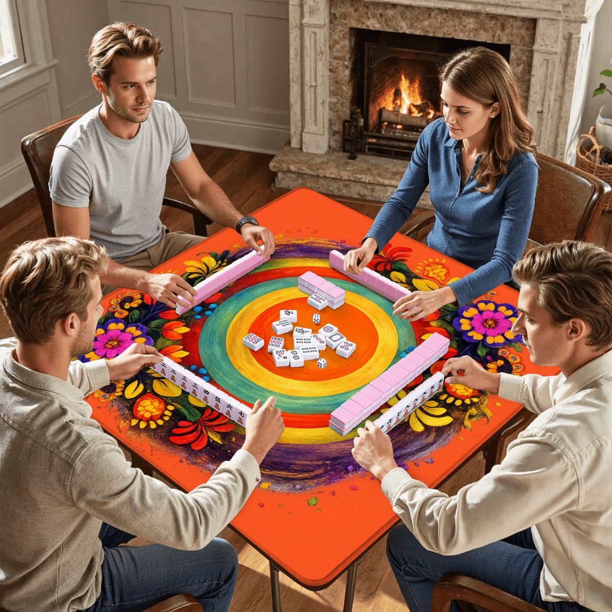 Viva Fiesta Bloomware Mahjong Mat