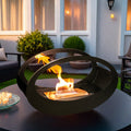 Black Metal Tabletop Fireplace – Double-Sided Bio-Ethanol