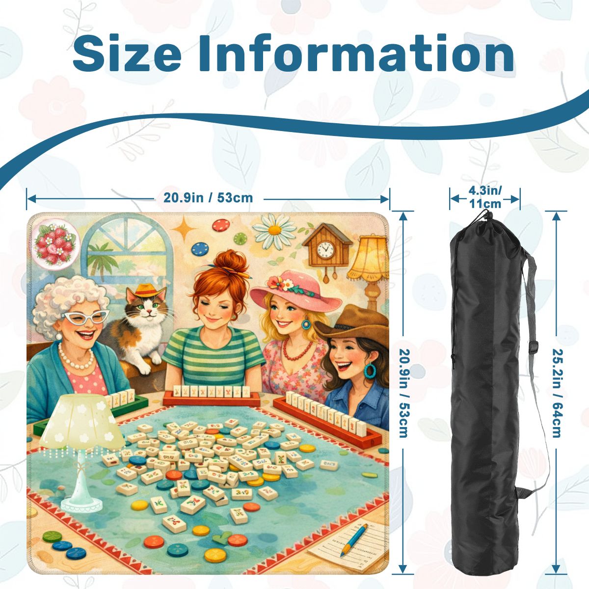 Girls Get Giddy Mini Mahjong Mat