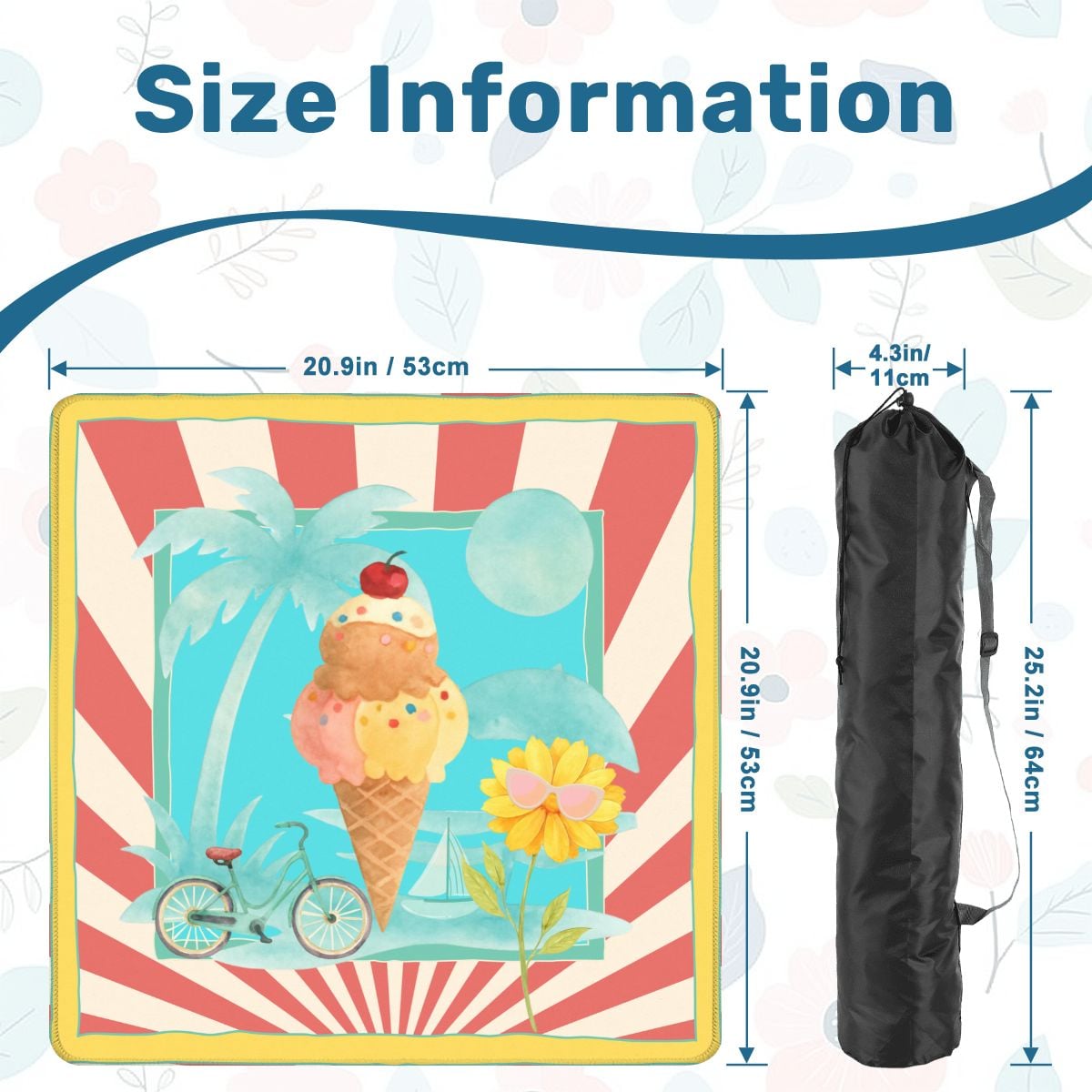 Summer Time Summer Time Mini Mahjong Mat