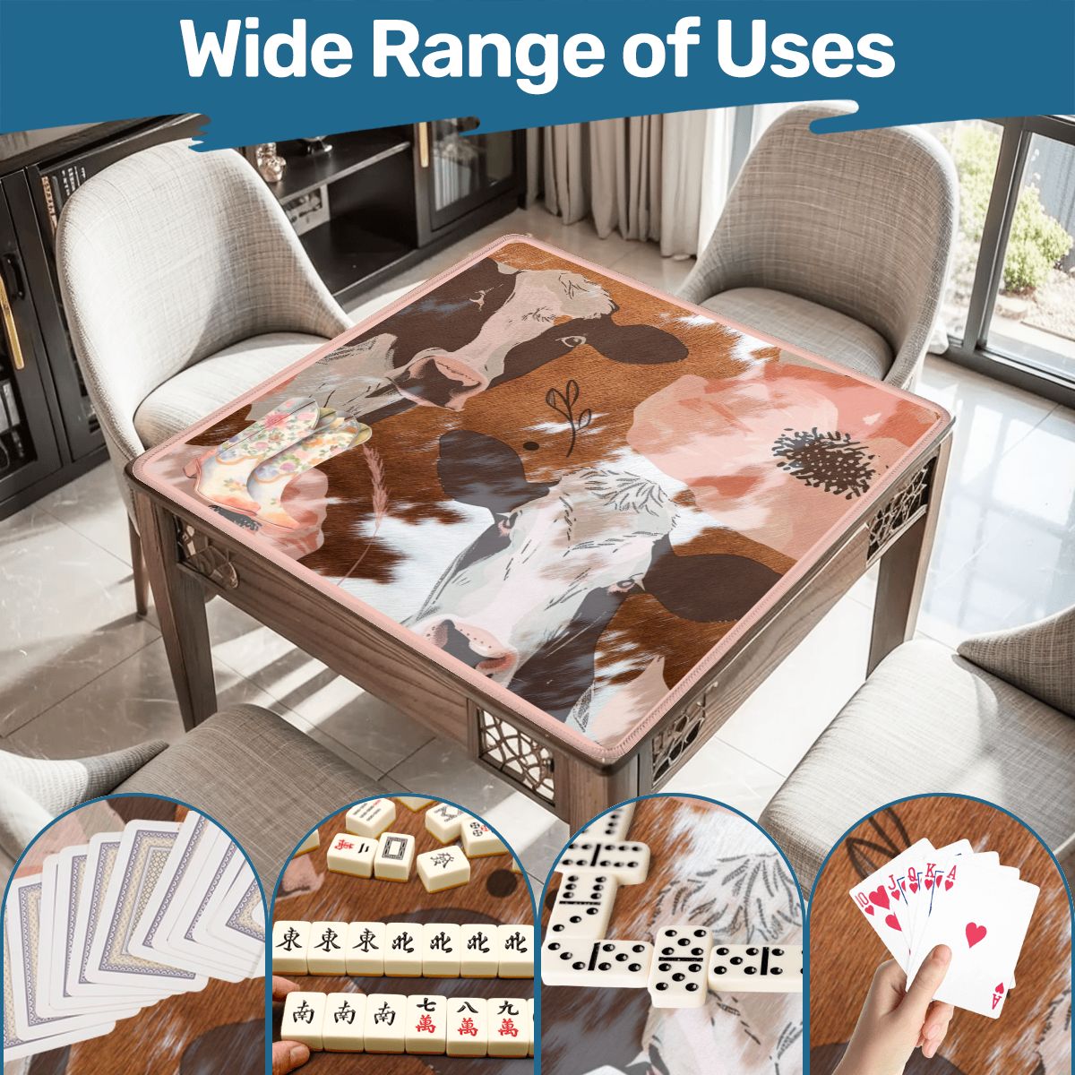 Ole Bessie Rustic Cowgirl Mahjong Mat
