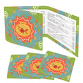 Modern Cosmic Fish 4 Mahjong Card Holder with Line Finder