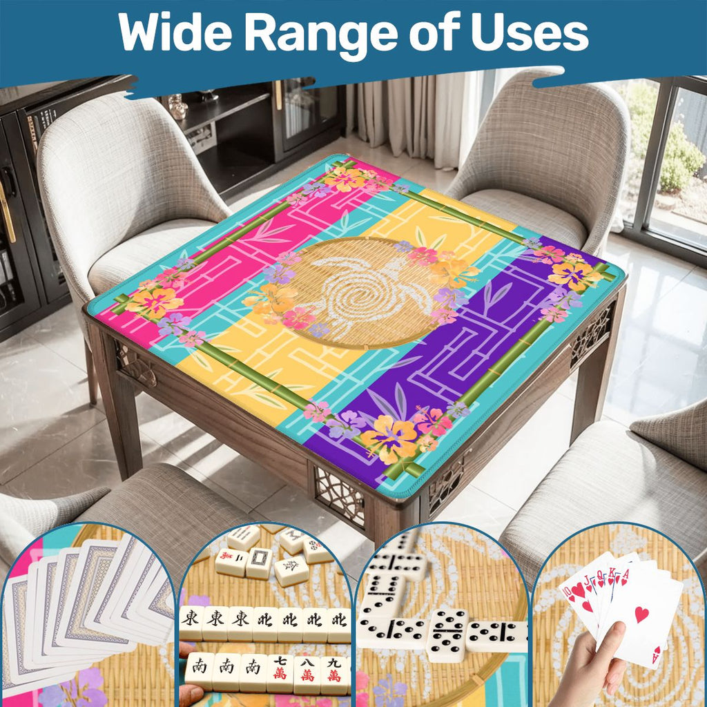 Flairing With Aloha Hawaii Mahjong Mat