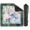 Malachite Mahjong Mat Asian Motif