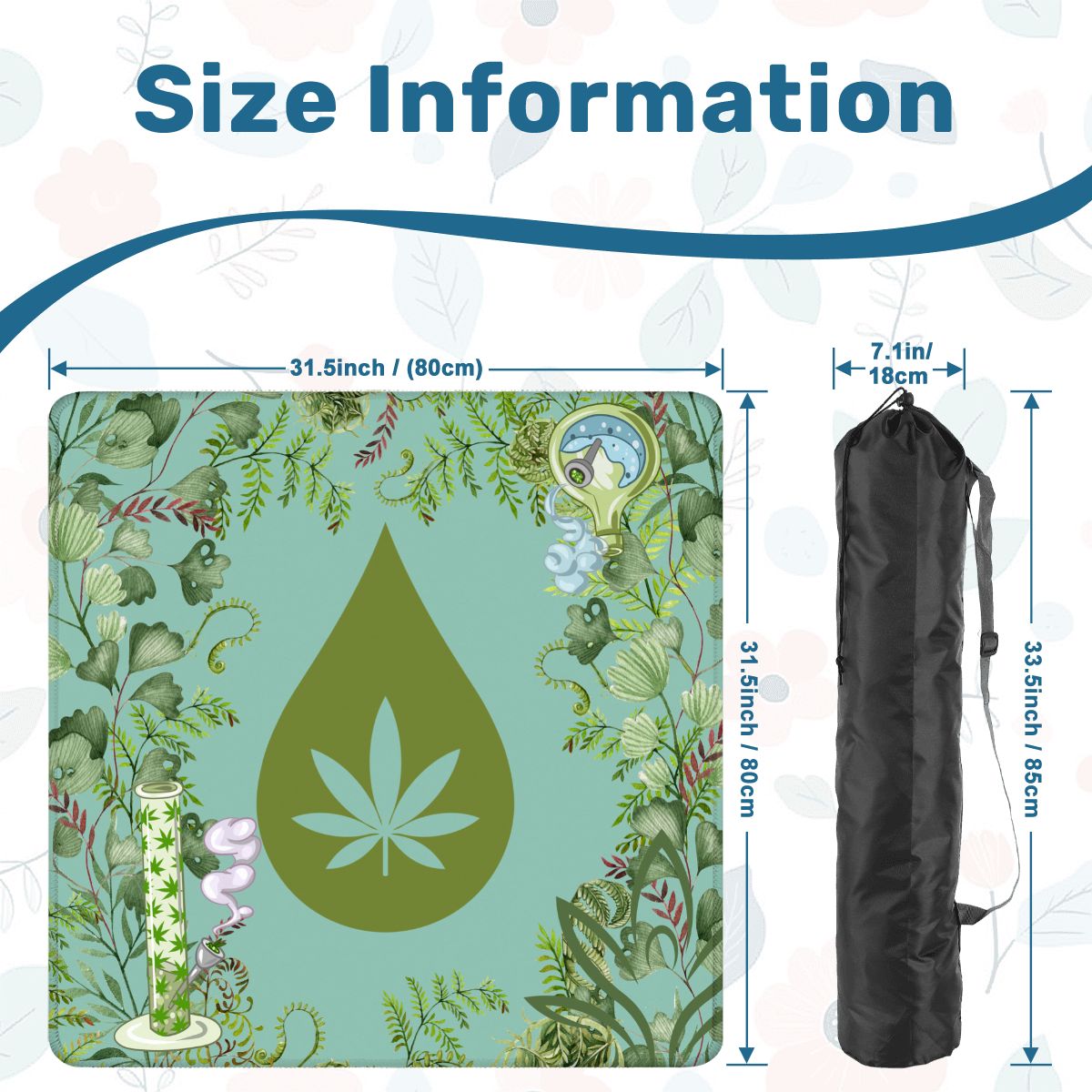 Kongs Bongs And Winds Cannabis Mahjong Mat