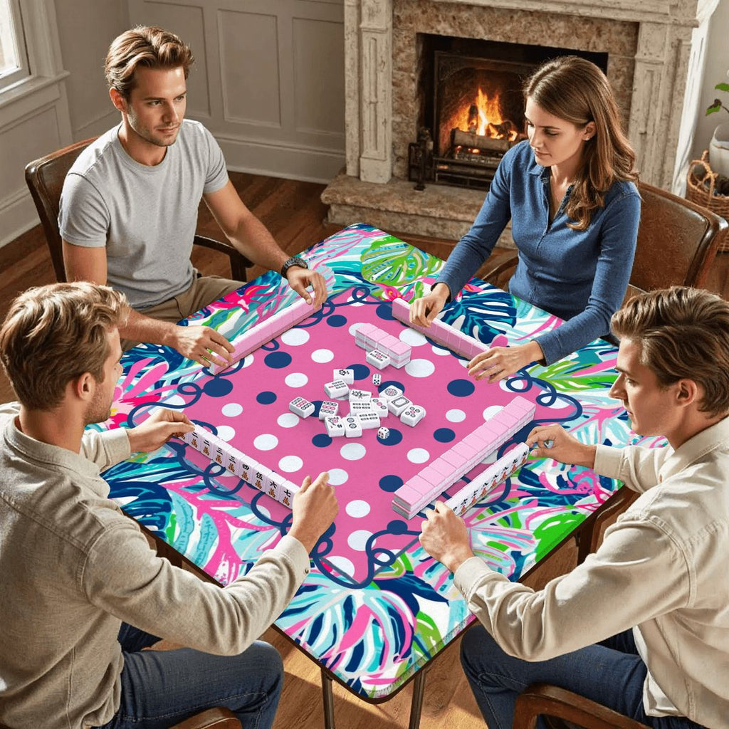Preppy Pastel Garden Gala Whimiscal Mahjong Mat