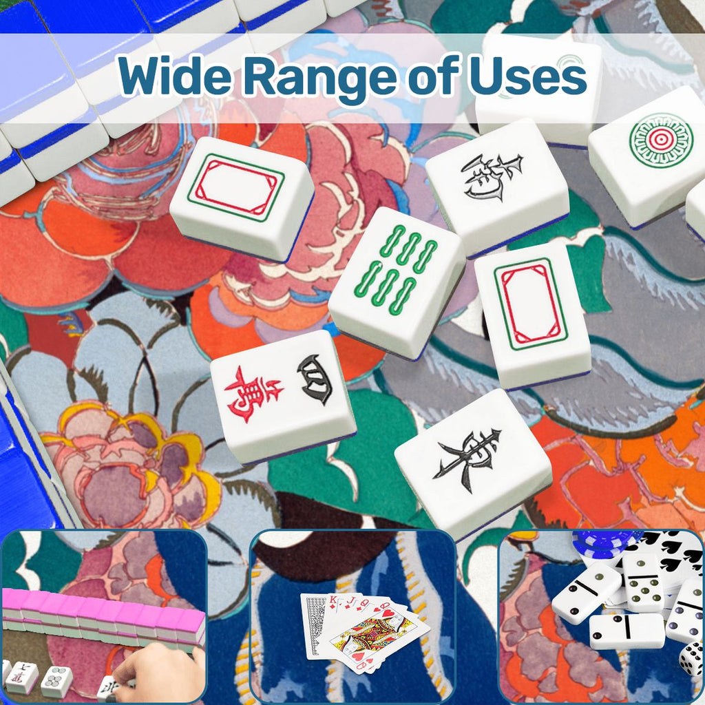 Art Deco Floral Bouquet Mahjong Mat