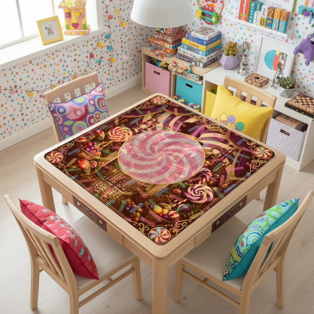Whimsical Imagination Candy Themed Mahjong Mat
