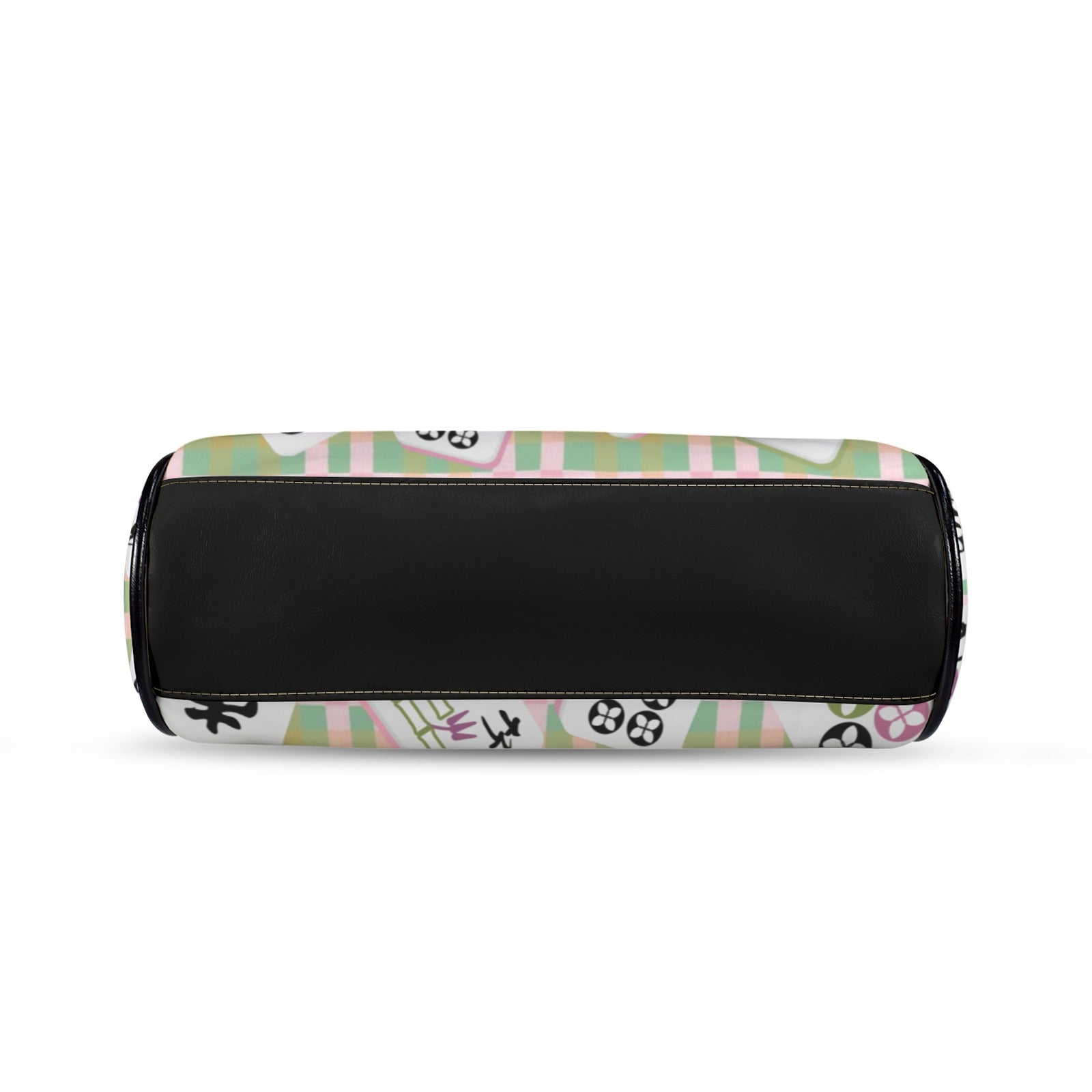 Modern Mahjong Preppy Watercolor Vintage Kisslock Handbag, Stylish Shoulder Bag