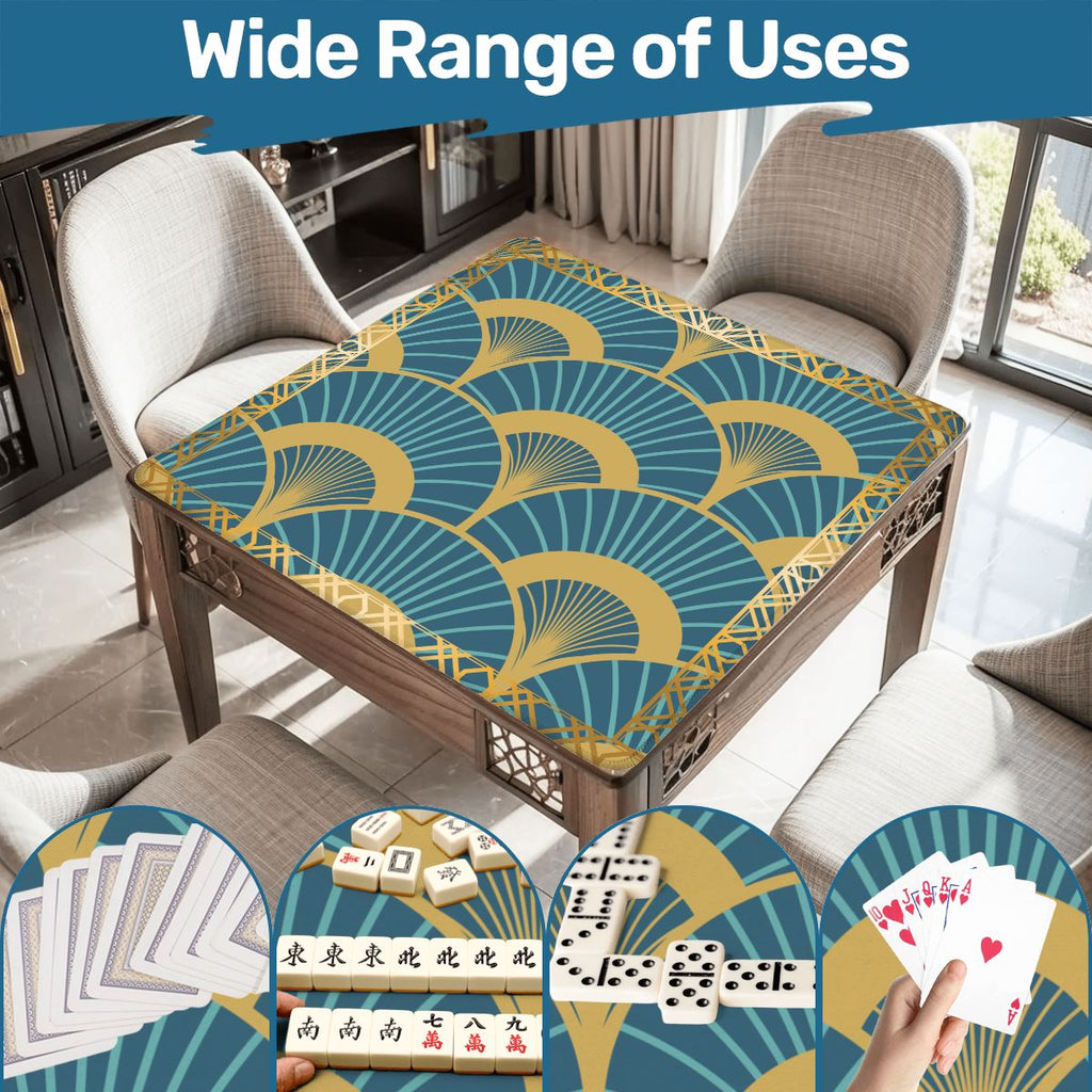 Art Deco Mahjong Mat Lady Luck’s Teal Lounge