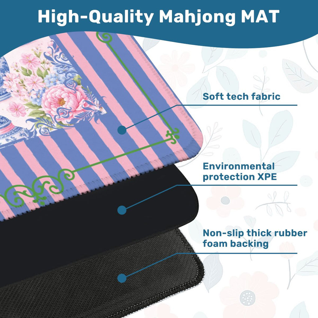 The Ginger Jar Garden Chinoiserie Preppy Mahjong Mat