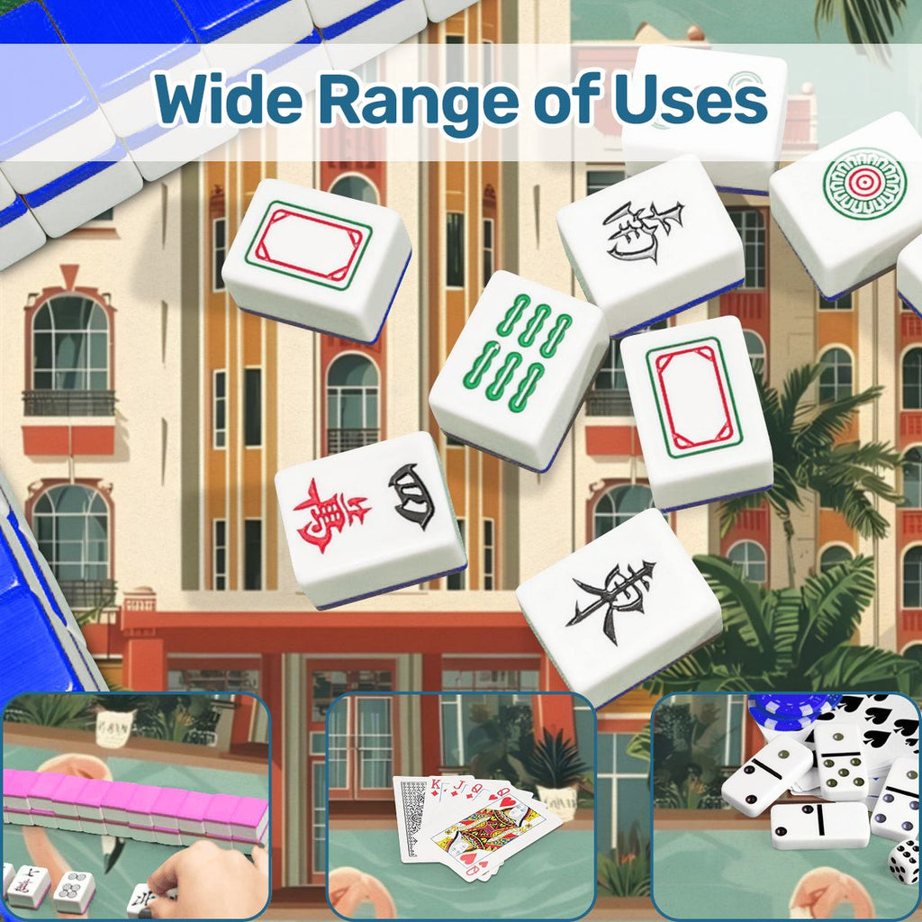 Art Deco Old World Florida Flamingo Row Mahjong Mat
