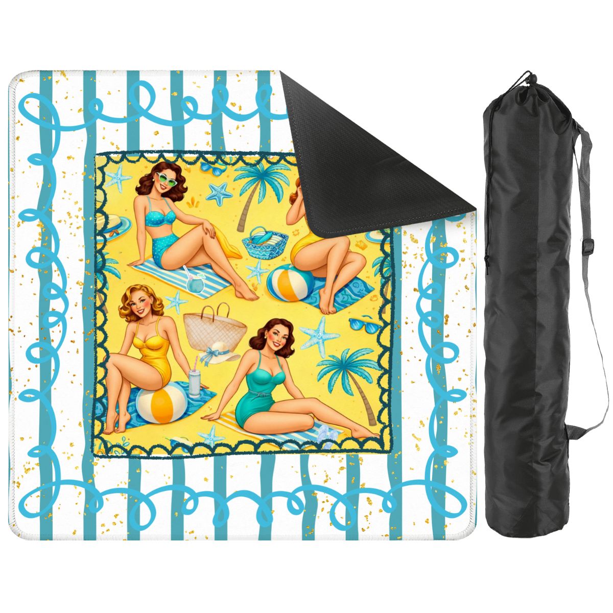 Palm Coast Pinups Mahjong Mat