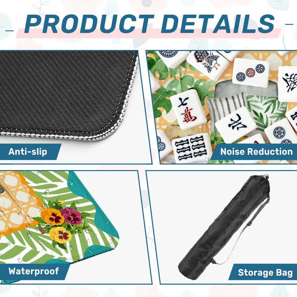 Houseplants And Critters Mahjong Mat