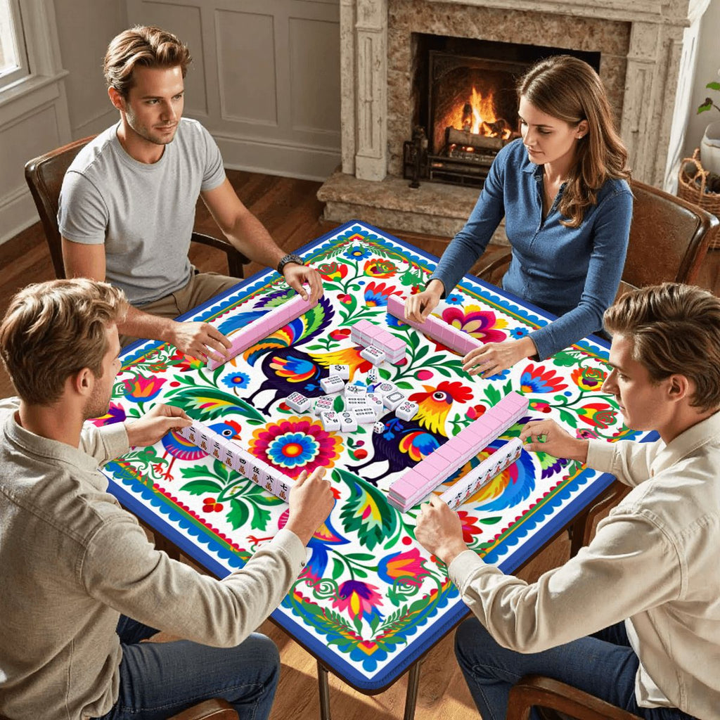 Wycinanki  Polish Folk Art, Rooster Mahjong Mat