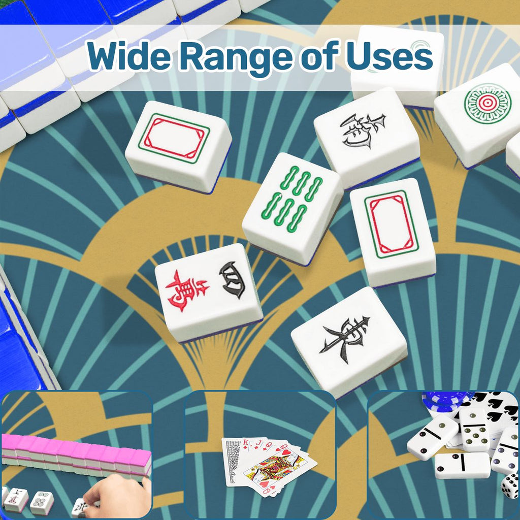 Art Deco Mahjong Mat Lady Luck’s Teal Lounge