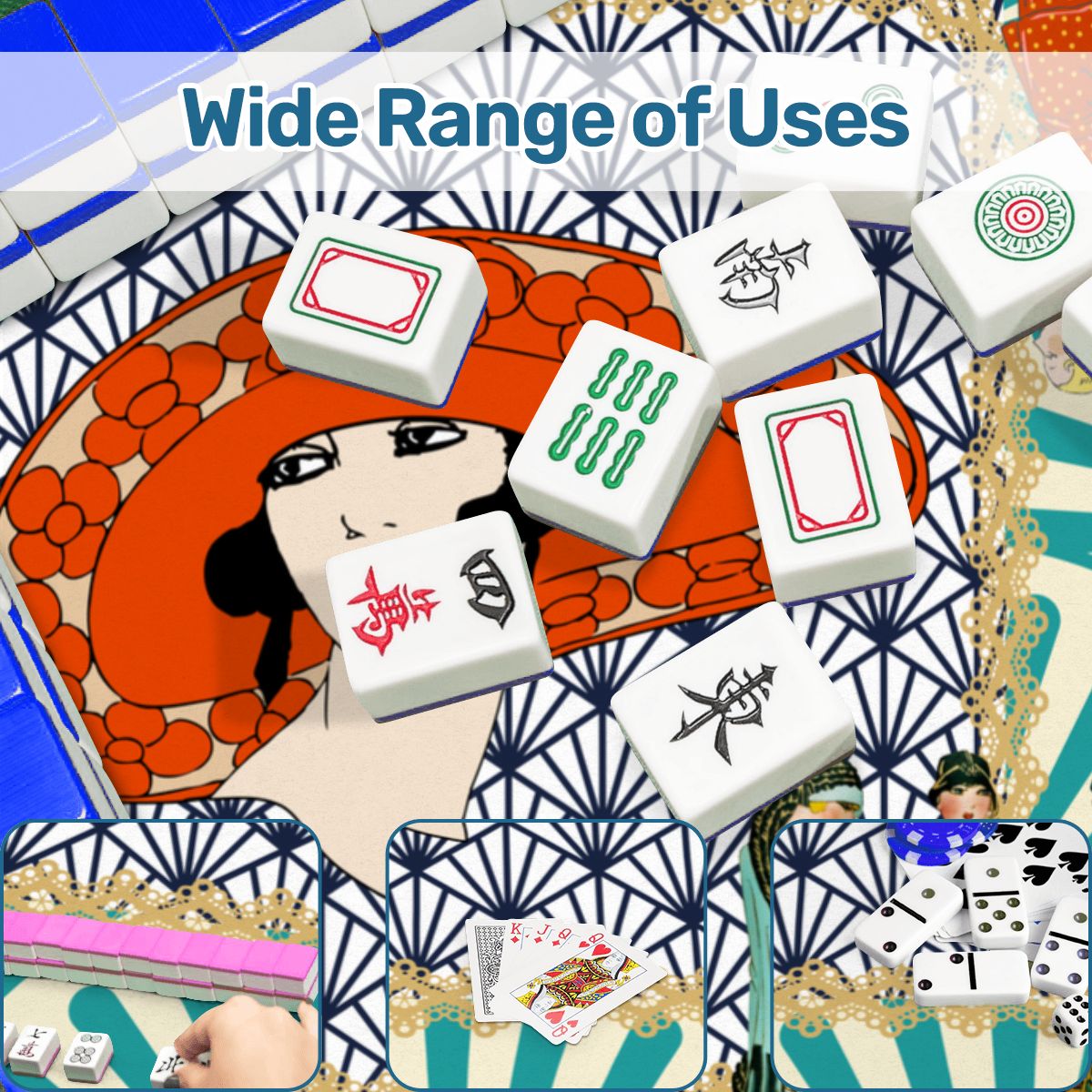 The Roaring 1920's Art Deco Mahjong Mat