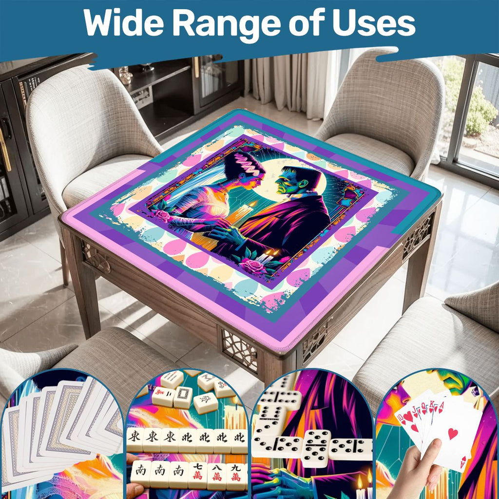 Sci-Fi Frankenstein And Bride Mahjong Mat