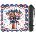 All American Pie USA Patriotic Scalloped Mahjong