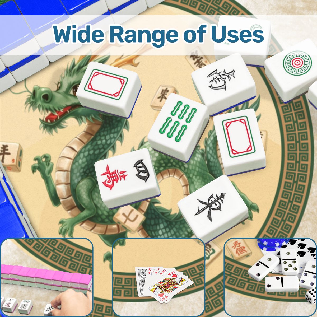Prancing Dancing Dragon Mahjong Mat