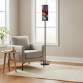 Grand Bohemian Orange, Teal, Yellow, Fuchsia Modern Floor Lamp