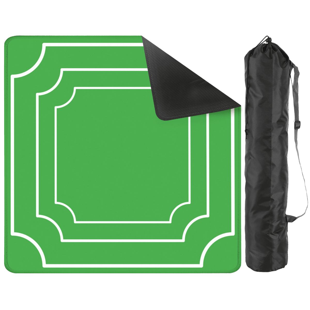 Plain And Simple Green Minimalist Mahjong Mat