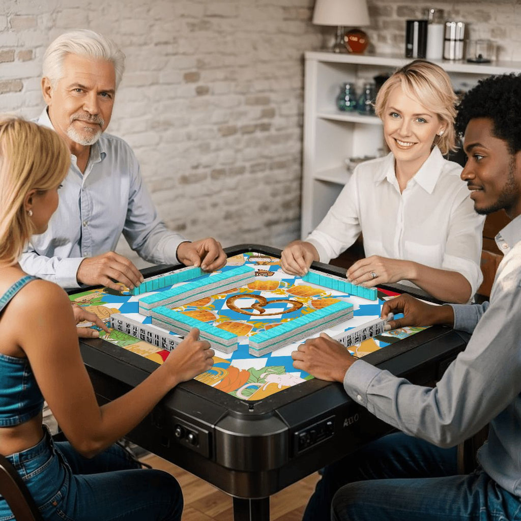 Pretzels, Pungs & Pilsner Oktoberfest Mahjong Mat