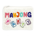 Mahjong Party Seed Bead Coin Purse