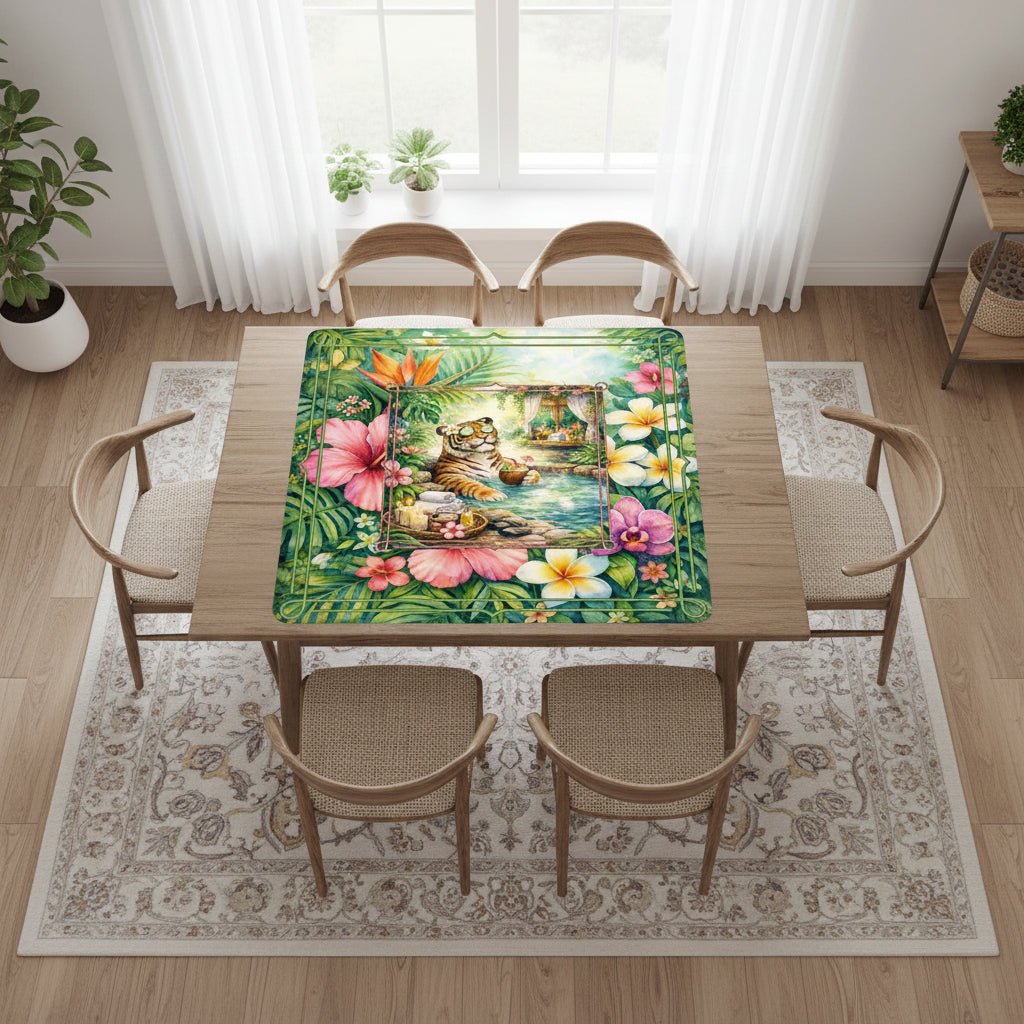 Tiger Zen Tranquility Mahjong Mat