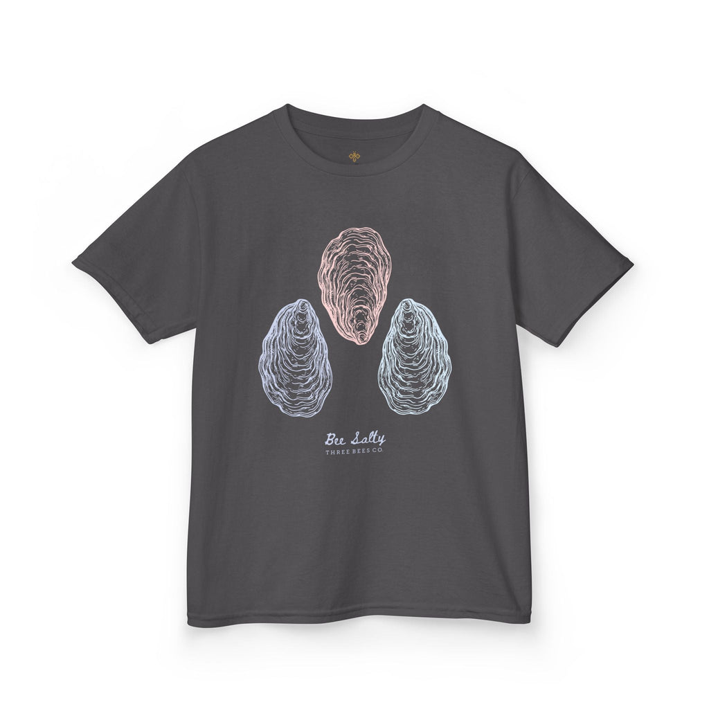 Bee Salty Oyster Trio Girls Short Sleeve Youth Hive Tee