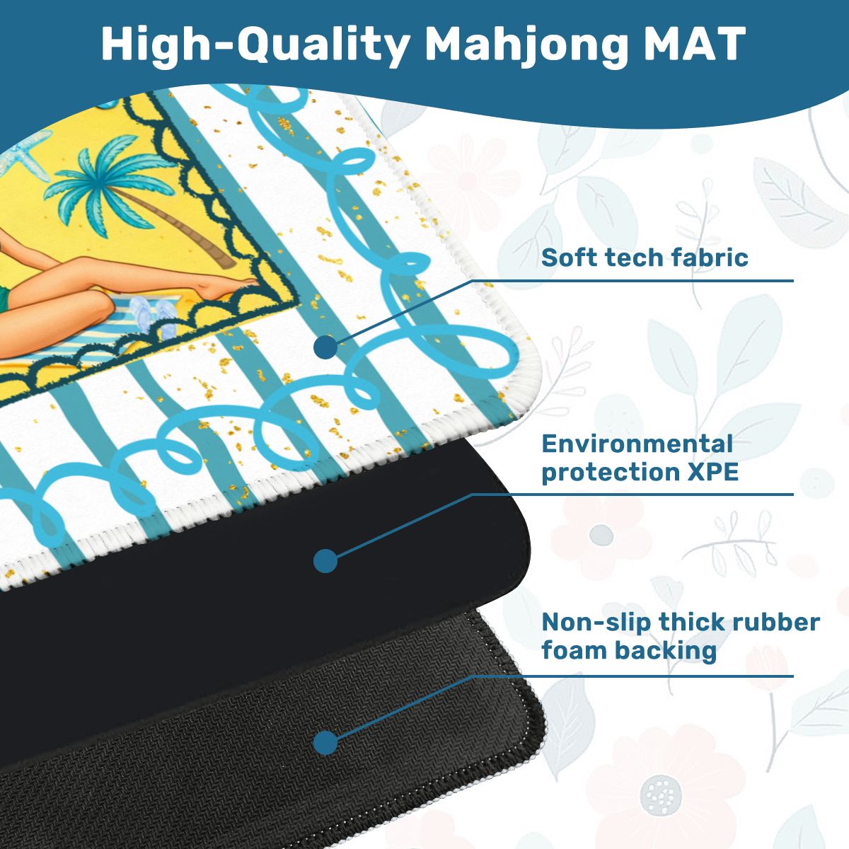 Palm Coast Pinups Mahjong Mat