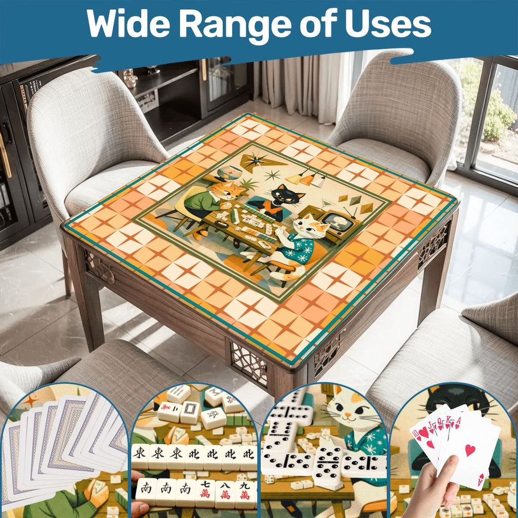 Modcentric Nostalgic Kitty Cats Modern Mahjong Mat