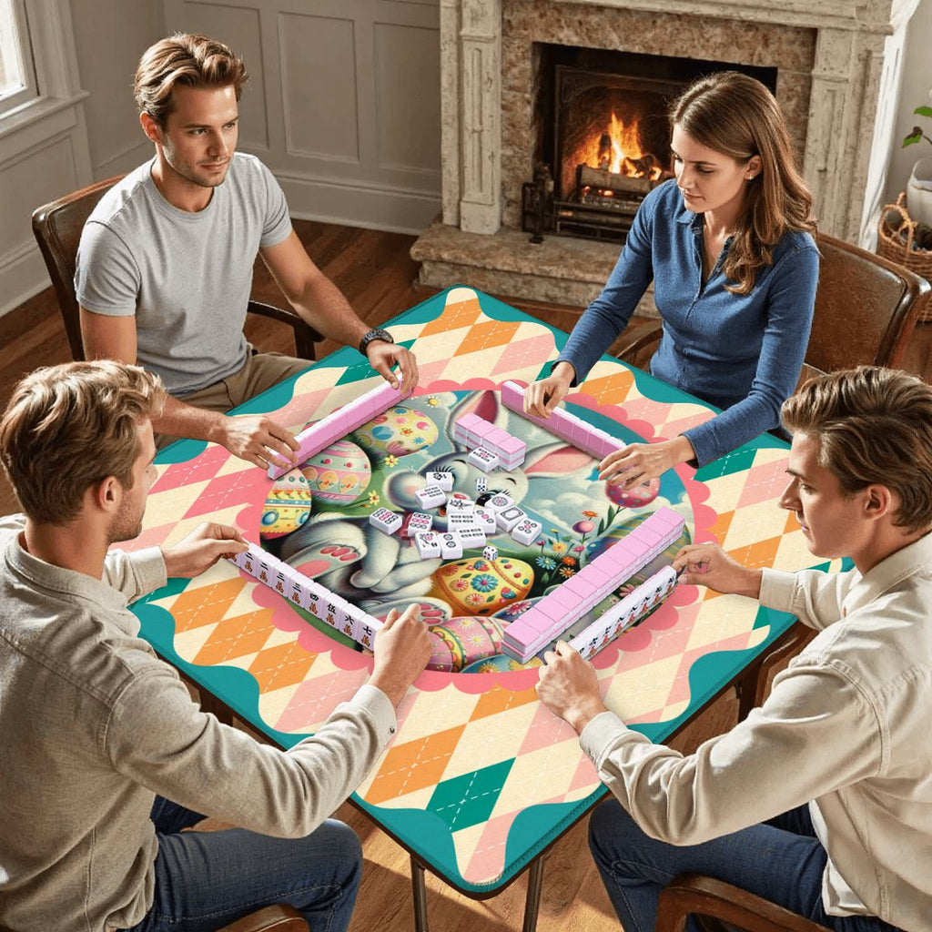 Hippity Hop Spring Bunny Mahjong Mat