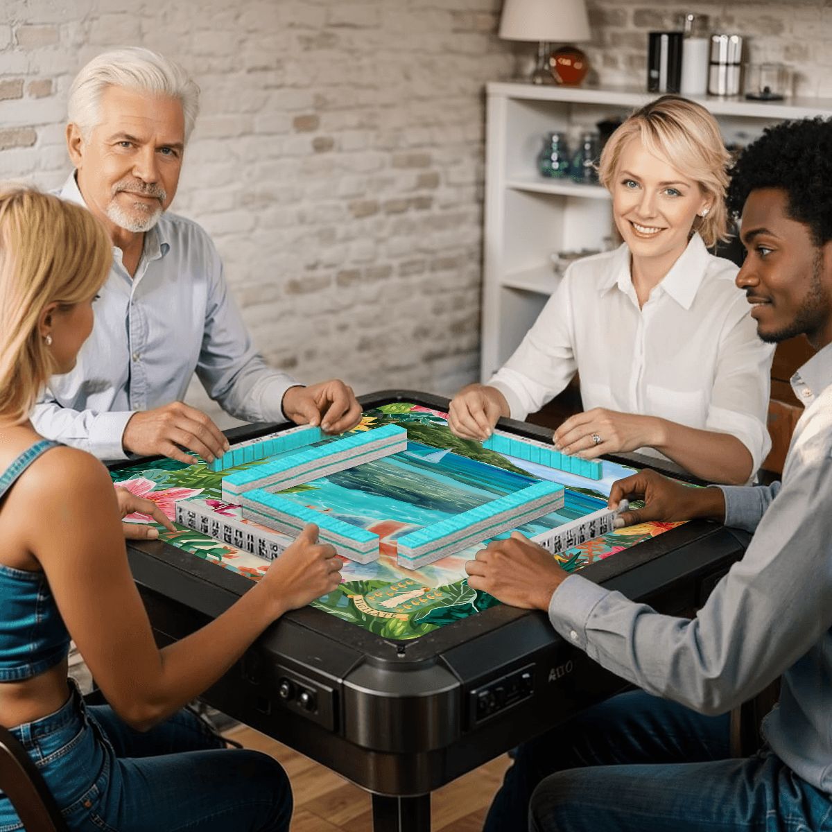 BVI British Virgin Islands Tropical Mahjong Mat