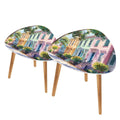 Charleston South Carolina Rainbow Row Modern Nesting Tables