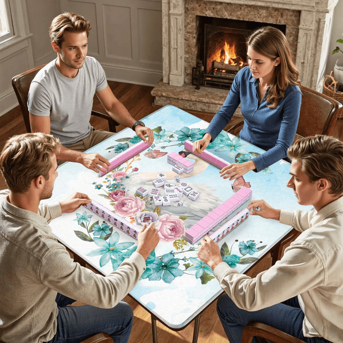 Sally Swan At Bay Mahjong Mat